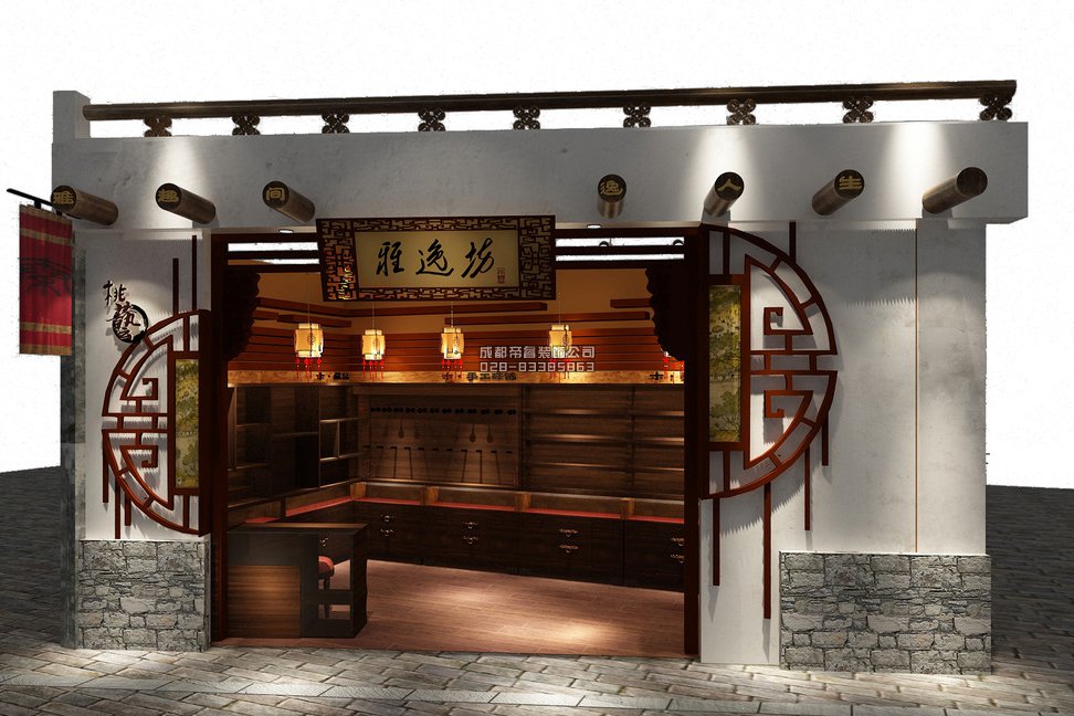 成都古玩店鋪門頭怎樣裝修設計才好？