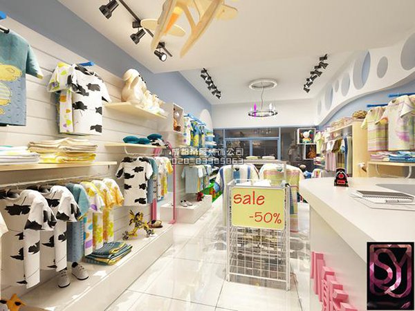 成都40平童裝店鋪如何裝修設(shè)計？